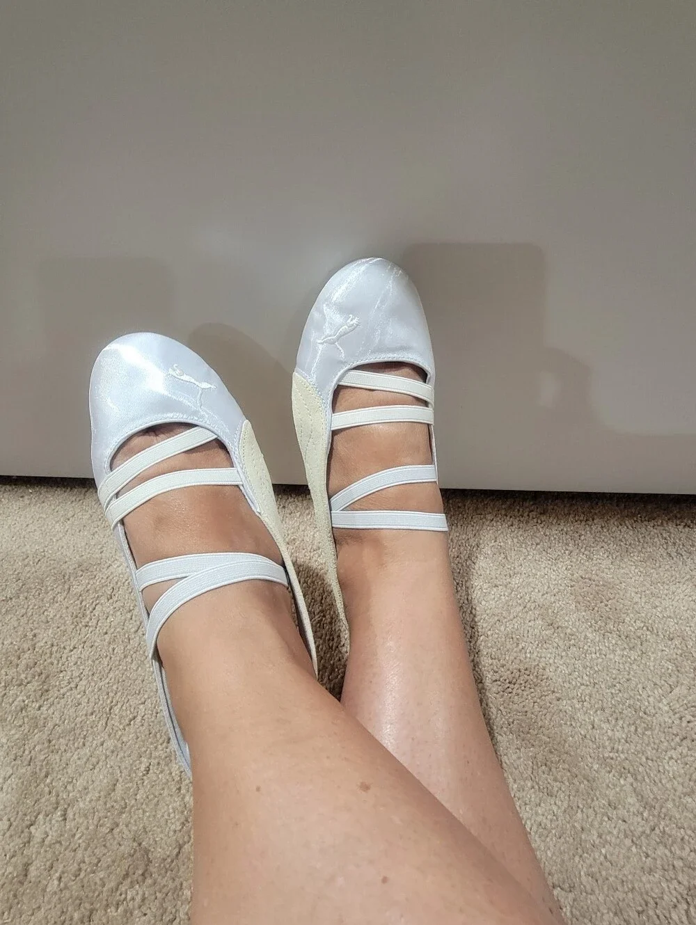 Puma Speedcat Silver Mist Ballet Slip-On Sneakers Size 8 READ DESCRIPTION